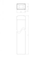 Pfosten 60x40mm ZnPVC 1800mm anthrazit
