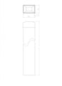 Pfosten 60x40mm ZnPVC 2500mm grün