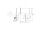 Endklemme für Pfosten ZnPVC 60x40mm grün