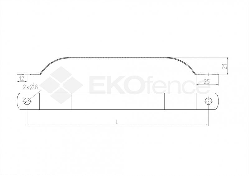 Pfostenband ZnPVC D48mm grün
