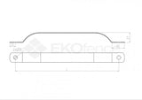 Pfostengurt ZnPVC RAL 6005 D38mm
