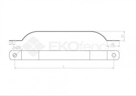 Pfostengurt ZnPVC RAL 6005 D38mm