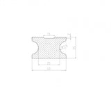 WPC Vollmaterial Unterkonstruktionsbalken 40x25x2900mm anthrazit
