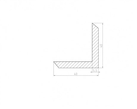 WPC Abdeckleiste Nussbaum Lyon 40x40x4000mm