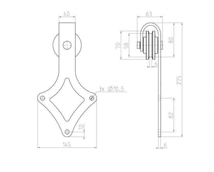 Schiebetürsystem "Rhombus"