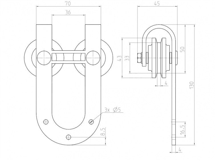 Schiebetürsystem mini "Arcus"