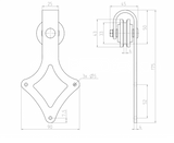 Schiebetürsystem mini "Rhombus"