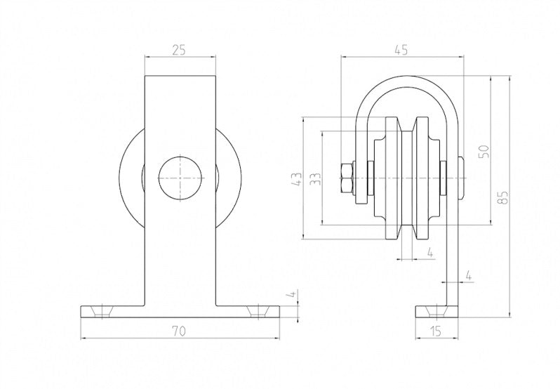 Schiebetürsystem mini "Siera"
