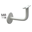 Handlaufhalter 90x60mm, M8, D50mm, white