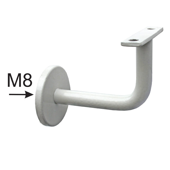Handlaufhalter 90x60mm, M8, D50mm, white